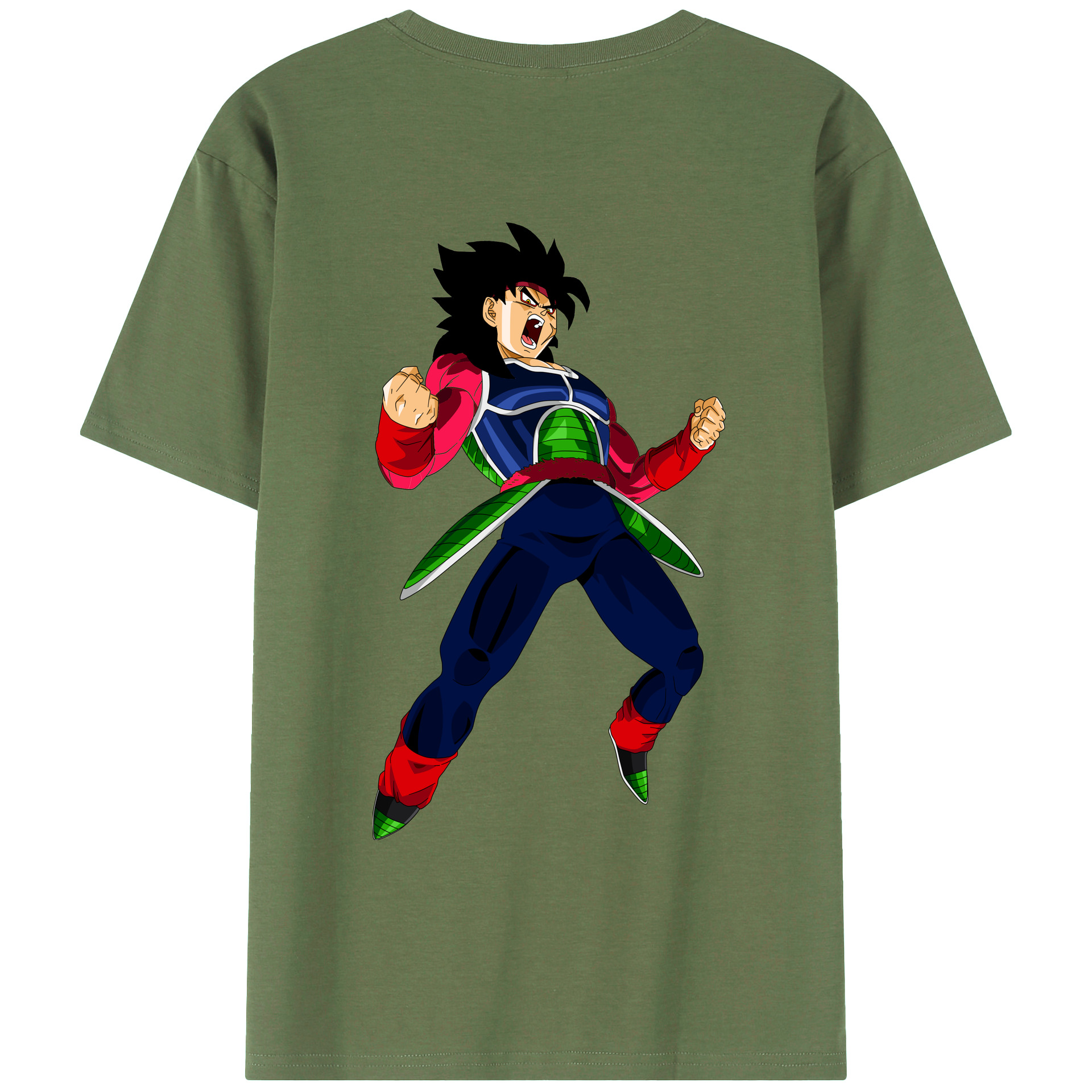 （画像用） ドラゴンボール バーダック DRAGON BALL Burdock 綿100％ メンズ半袖Tシャツ（バックプリント） 通気性